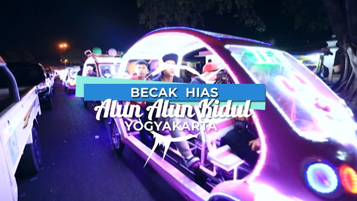 Warna-warni Becak Hias Yogyakarta