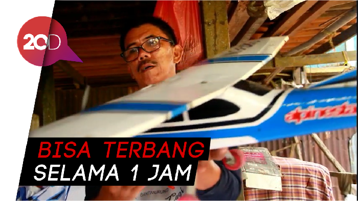 Terbang Mulus! Pesawat Buatan Sopir Angkot asal Sulawesi