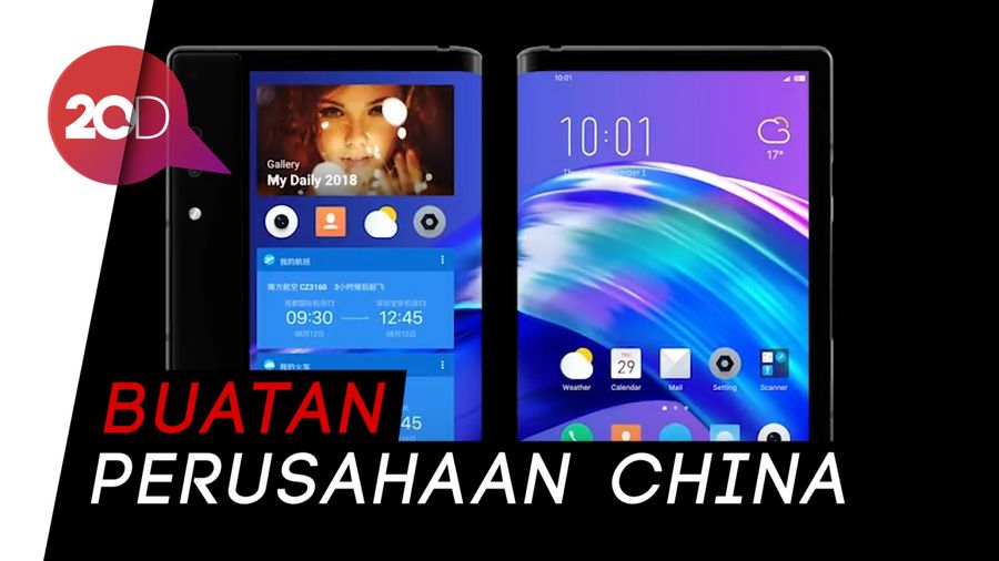 Wow! Seperti Ini Penampakan Ponsel Lipat Pertama di Dunia