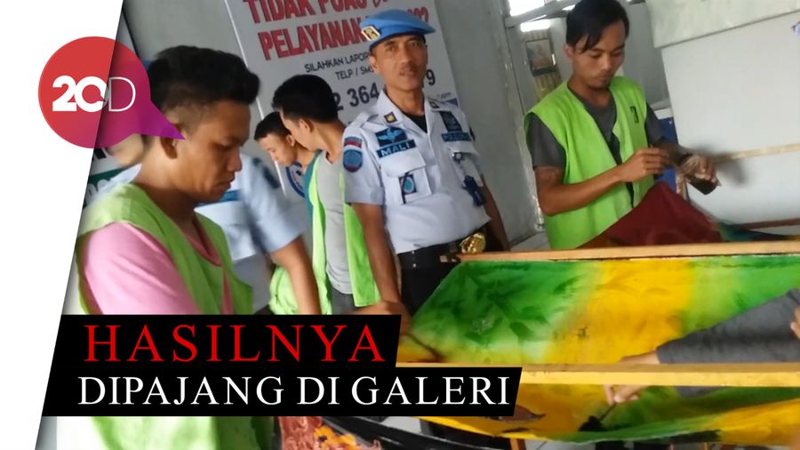 Keseruan Narapidana Lapas Bondowoso Membatik 