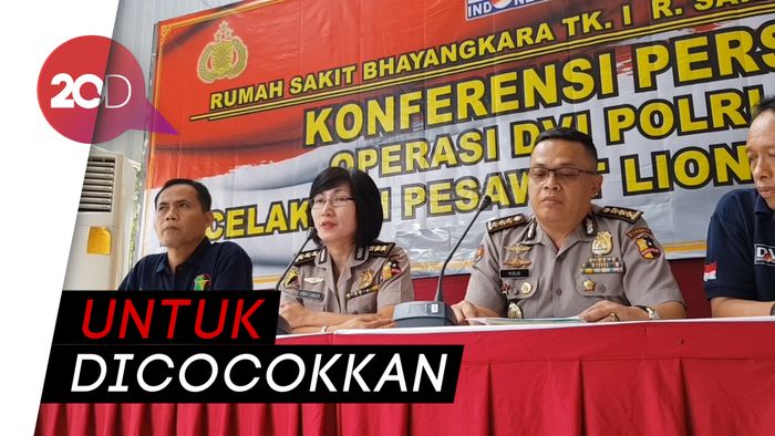 Besok, Hasil Pemeriksaan DNA Jenazah Korban Lion Air Dirilis