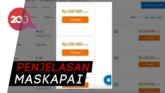  Hoax! Tiket Lion Air ke Singapura Rp 100 Ribu