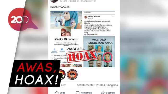 Sebar Wajah Penculik Anak di Medsos, Emak-emak Dijemput Polisi