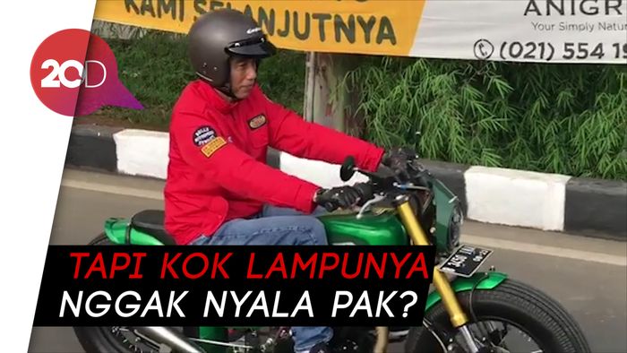 Minggu Pagi Jokowi, Motoran ke Pasar 