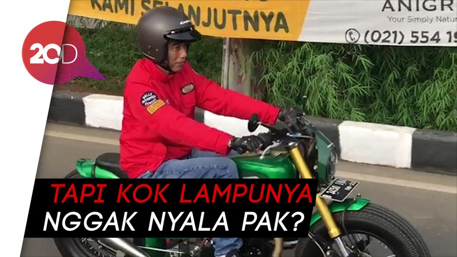 Minggu Pagi Jokowi, Motoran ke Pasar 