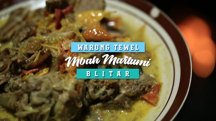 Warung Tewel Mbah Martumi, Blitar