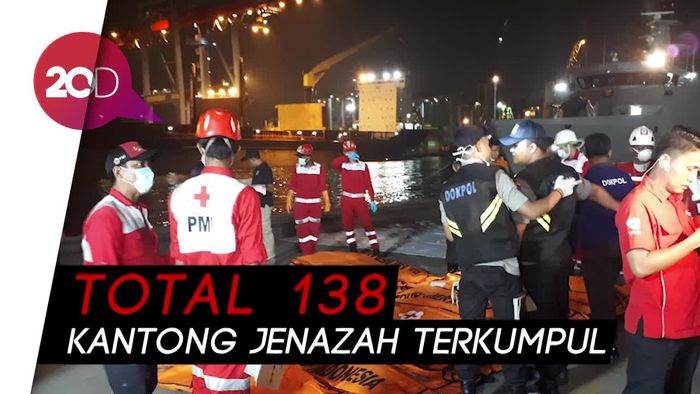 33 Kantong Jenazah Lion Air Tiba di RS Polri
