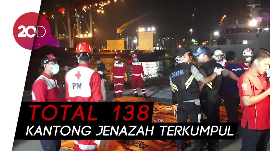 33 Kantong Jenazah Lion Air Tiba di RS Polri
