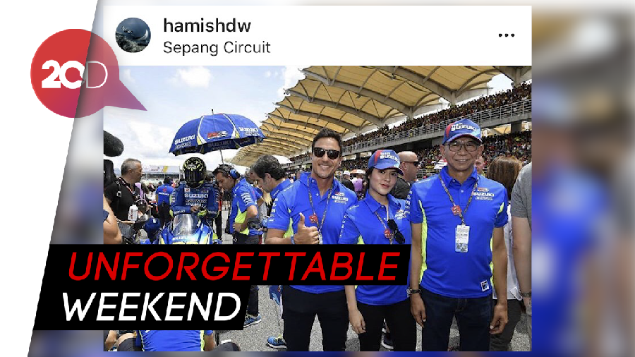 Serunya Raisa dan Hamish Daud Nonton MotoGP di Malaysia!