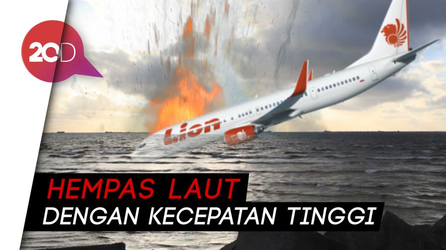 Terungkap! Lion Air JT 610 Pecah Saat Nabrak Air