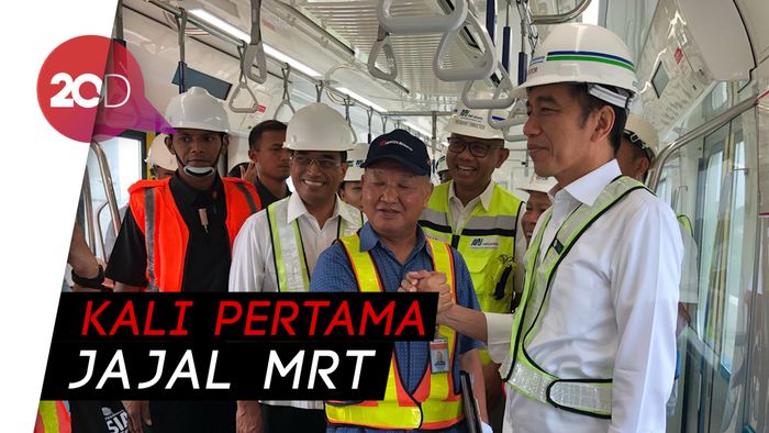 Jokowi Jajal MRT Bundaran HI-Lebak Bulus