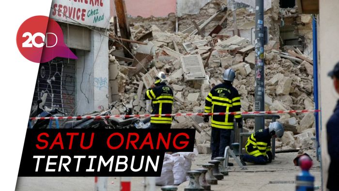 Ngeri! Dua Bangunan Roboh Tiba-tiba di Prancis