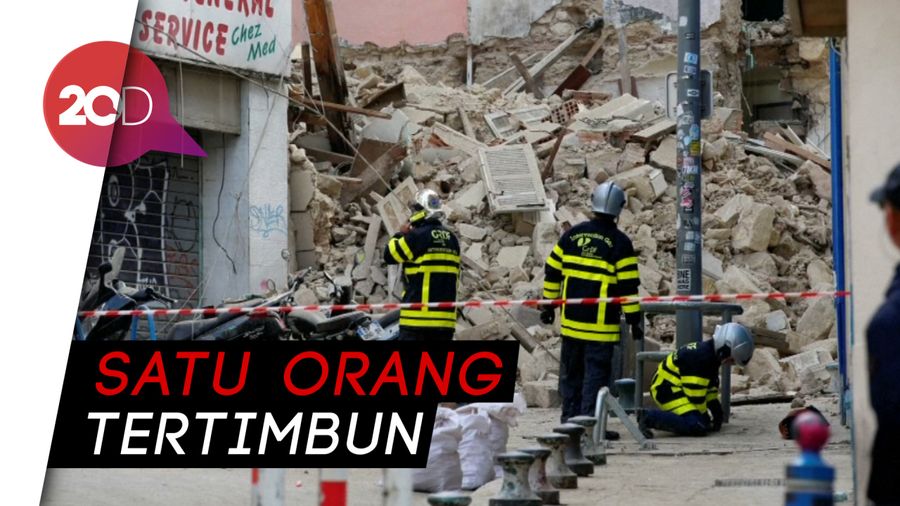 Ngeri! Dua Bangunan Roboh Tiba-tiba di Prancis