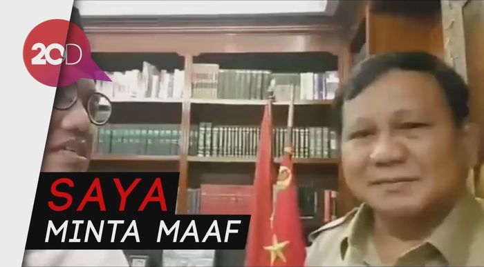 Prabowo Minta Maaf soal Canda Tampang Boyolali