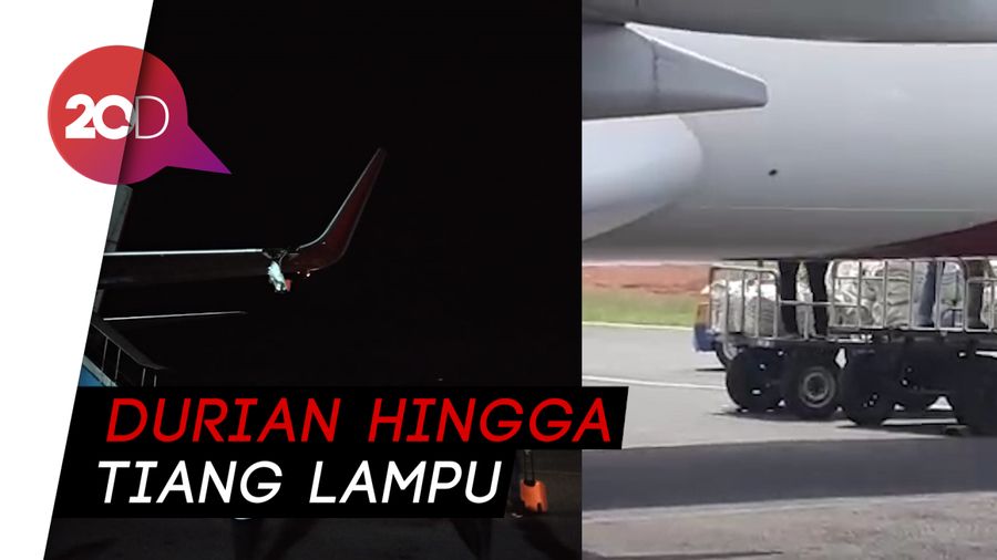 Usai Insiden Durian di Bandara Fatmawati kini Lion Air Tabrak Tiang