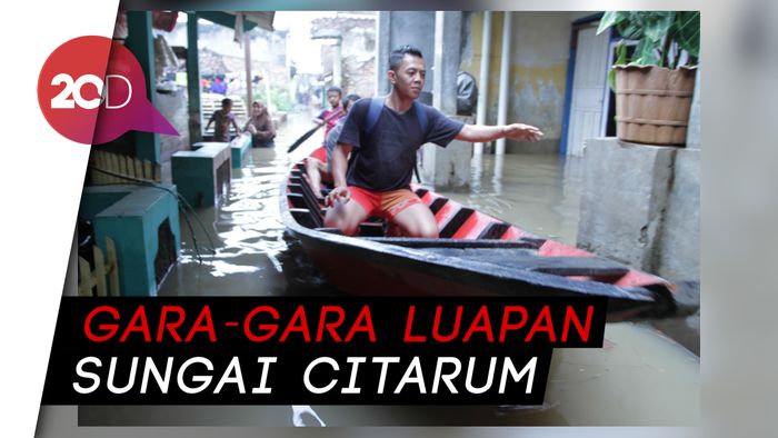 Ratusan Rumah di Kabupaten Bandung Diterjang Banjir 