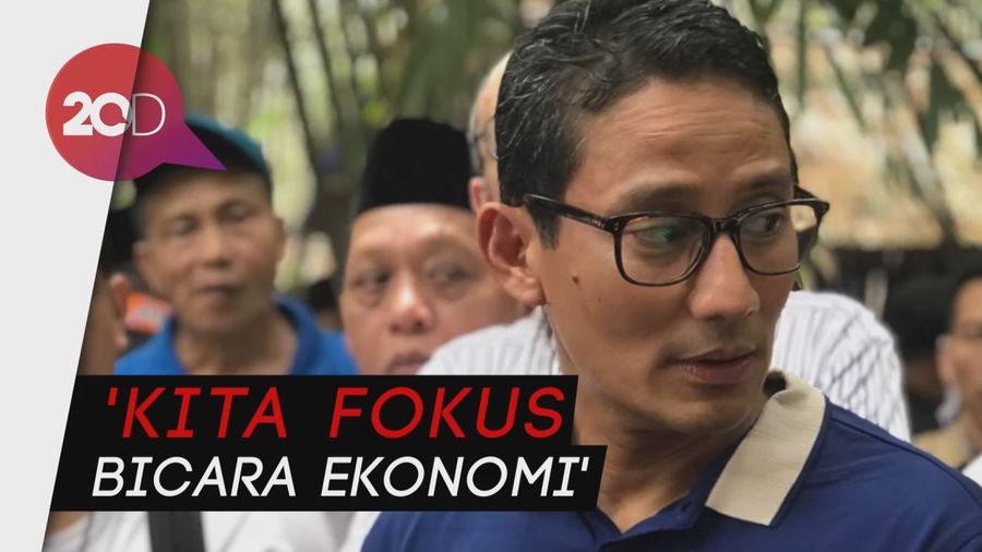 Sandi Ngeles Ditanya soal Draf Aliansi, Pilih Bicara Ekonomi