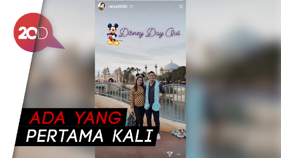 Intip Keseruan Babymoon Raisa-Hamish ke Tokyo Disney Sea
