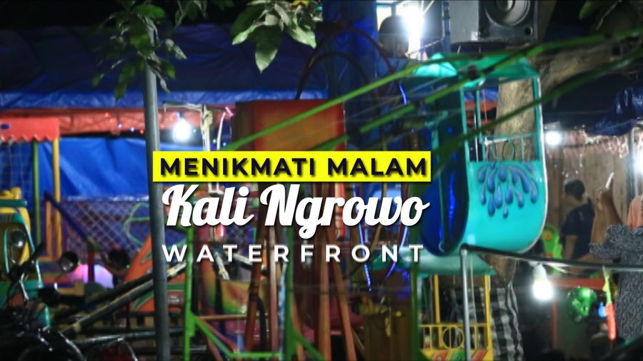 Menghabiskan Waktu Bersantai di Kali Ngrowo Waterfront Tulungagung