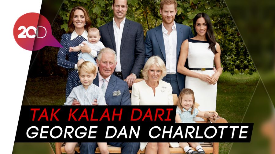 Gemasnya Pangeran Louis di Foto Ulang Tahun Sang Kakek