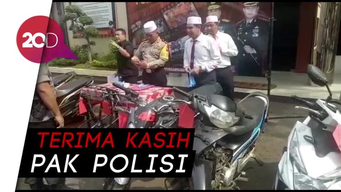 Senangnya Korban Begal Saat Motornya Dikembalikan Polisi