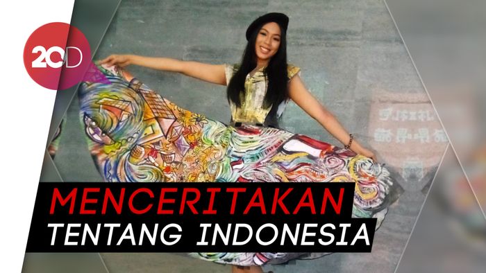 Kerennya Gaun Buatan Miss Indonesia 2018 Saat Audisi Miss World
