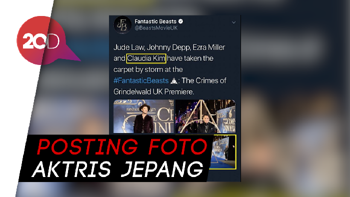 Salah Posting Foto Claudia Kim, Twitter Fantastic Beasts Diserang