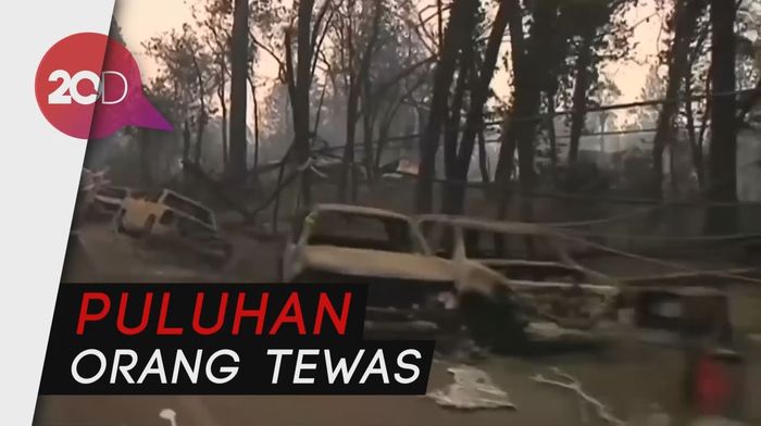 Ngeri! Ini Jejak Kebakaran Hutan Mematikan di California