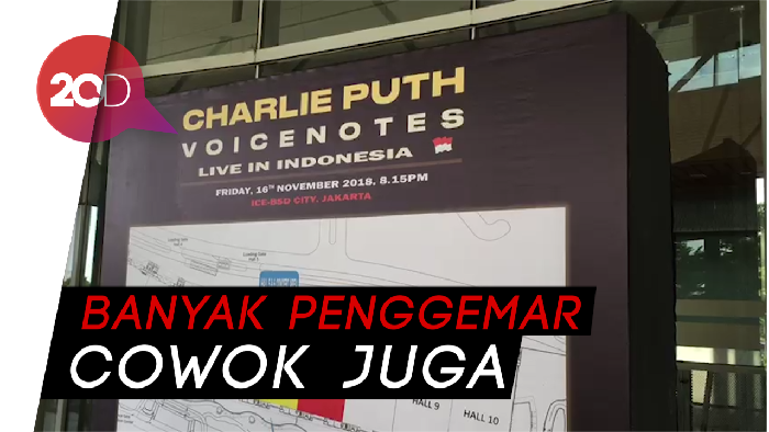 Penggemar Tak Sabar Nonton Konser Charlie Puth Malam Ini
