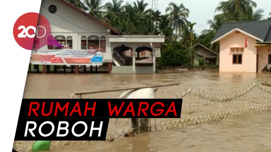 Hujan Deras, Tanggul Jebol, Ratusan Rumah di Aceh Terendam