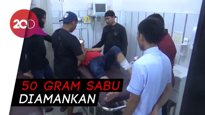 Dor! Polisi Tembak Kurir Sabu Jaringan LP di Sulsel