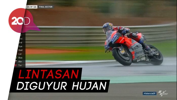 Momen Marquez hingga Rossi Tersungkur di MotoGP Valencia
