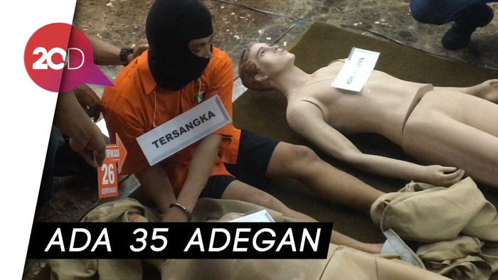  Prarekonstruksi Pembunuhan Keluarga di Bekasi, 35 Adegan Diperagakan