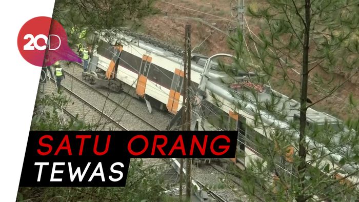 Kereta Tergelincir di Barcelona, 44 Orang Terluka