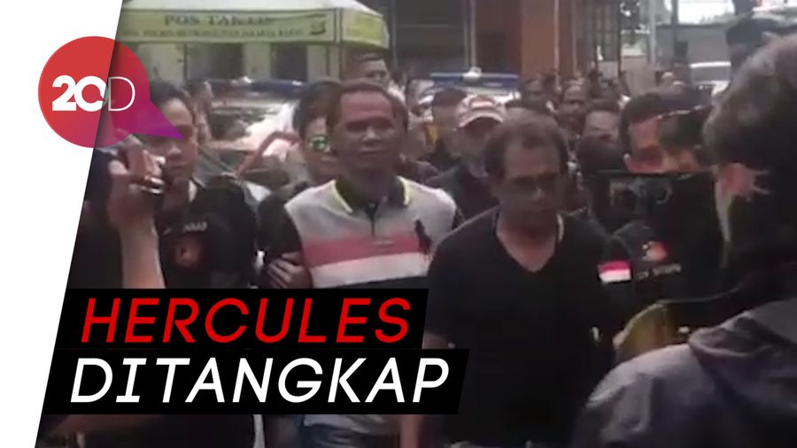 Penampakan Hercules Saat Digelandang Polisi