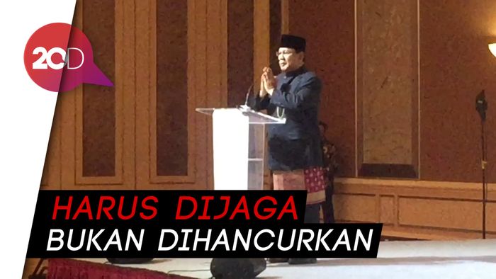 Prabowo Analogikan Ekonomi Indonesia dengan Tubuh Manusia