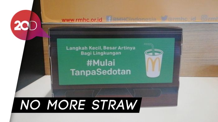 Gerakan Anti Sedotan Plastik Sudah Diterapkan di McD dan KFC