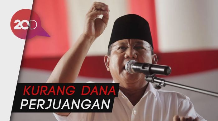 Minta Dana ke Relawan, Prabowo: Jangan Malu Enggak Punya Duit