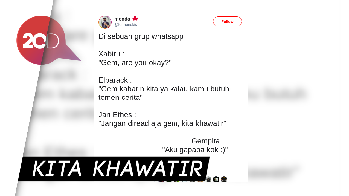 Gibran Sedih Baca Percakapan Jan Ethes-Gempi