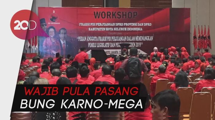 Hasto: Caleg PDIP Wajib Pasang Gambar Jokowi-Maruf
