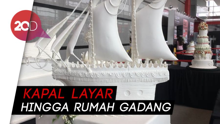 Cantiknya Puluhan Kue Pengantin dengan Dekorasi Menarik