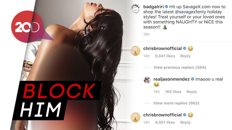 Fans Keberatan Chris Brown Komentari Foto Rihanna di Instagram