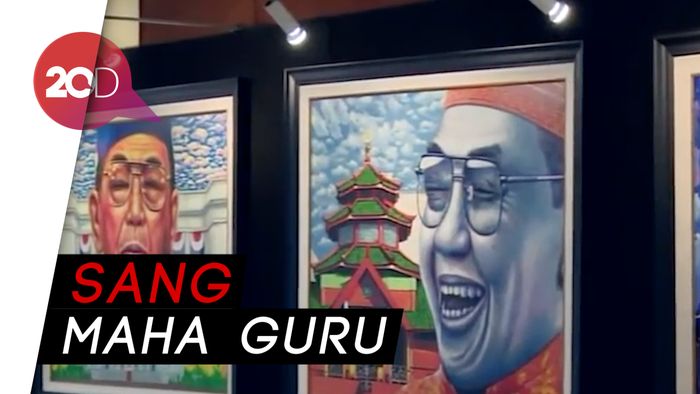 Maha Guru yang Tertuang dalam Kanvas