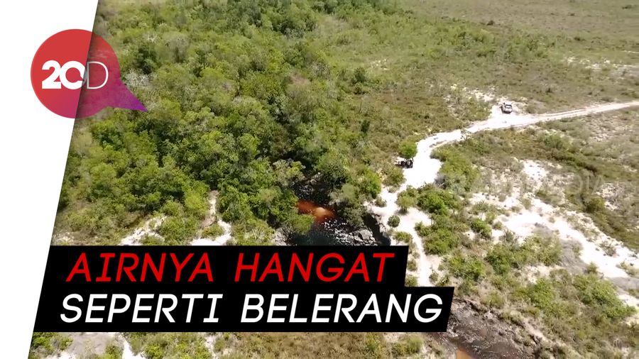 Unik! Ada Air Terjun Merah Darah di Indonesia