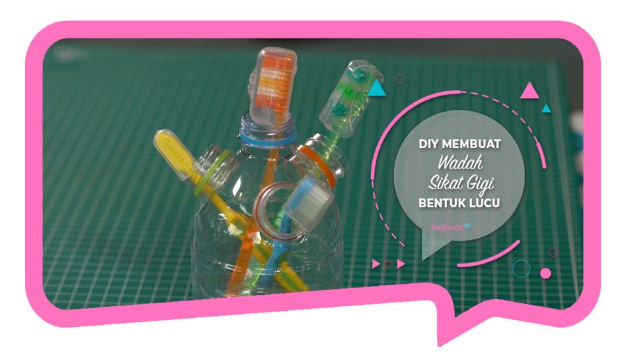DIY Buat Wadah Sikat Gigi untuk Keluarga