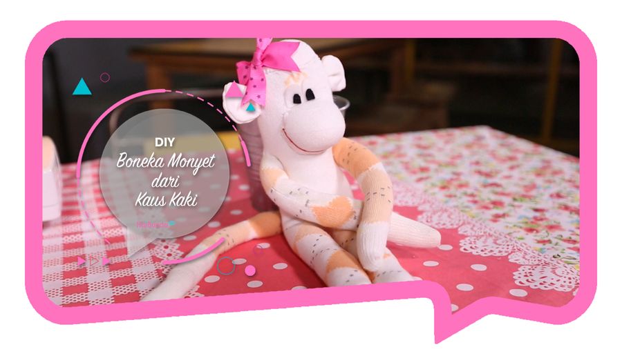 DIY Boneka Monyet dari Kaus Kaki
