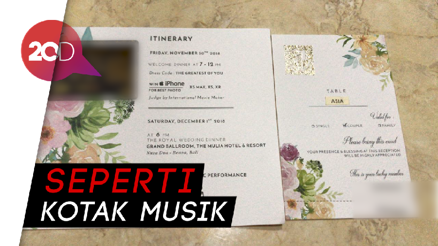 Lihat Undangan Pernikahan Crazy Rich Surabayan yang Mewah