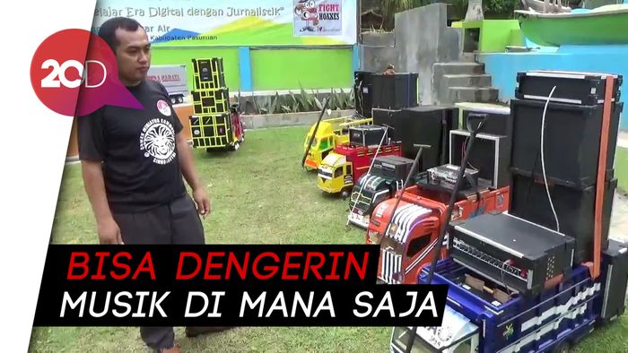 Truk Mini Pengangkut Sound System Ini Bikin Gemas