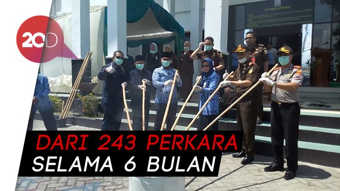 Barang Bukti Perkara Senilai Puluhan Juta di Ponorogo Diberangus