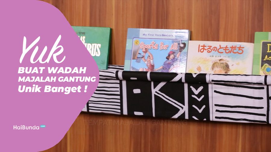Yuk Buat Wadah Buku Gantung, Unik Banget